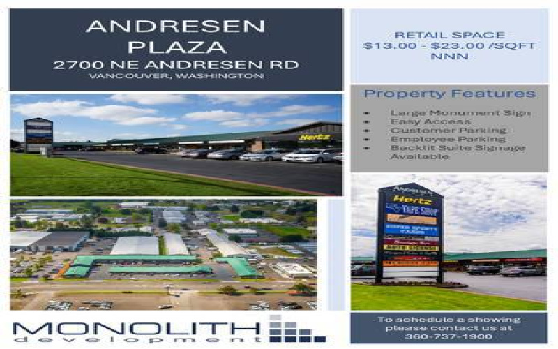 2700 Andresen Road, Vancouver, Washington 98661, 1 Room Rooms,Retail,For Lease,Andresen Plaza,Andresen Road,1292