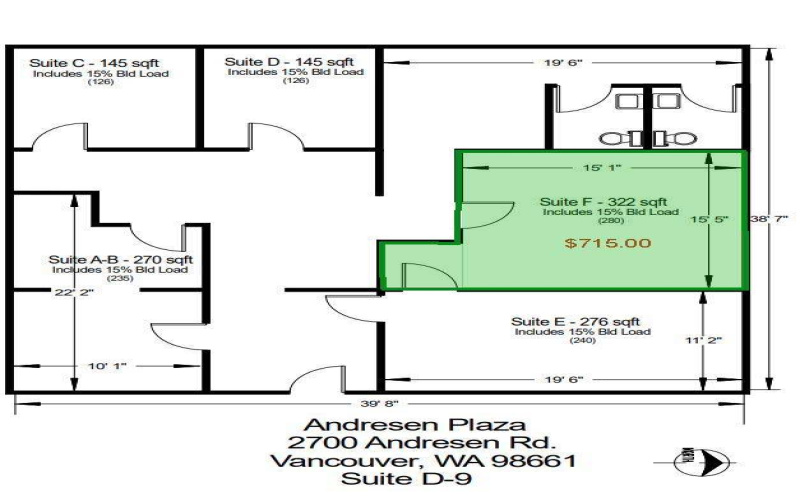 2700 NE Andresen Rd, Vancouver, Washington 98661, ,Office,For Lease,NE Andresen Rd,1,1300